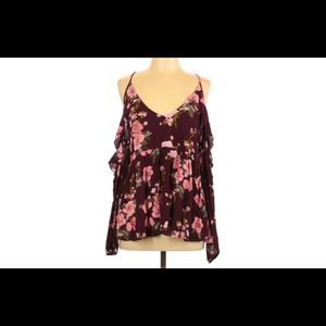 American Eagle Outfitters Cold Shoulder Long Sleeve Top